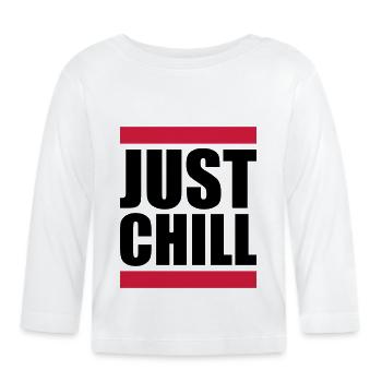 Bar Just Chill Relax - Organic Baby Long Sleeve T-Shirt - white - Front