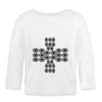 Crois-moi - T-shirt manches longues bio Bébé - blanc - Devant