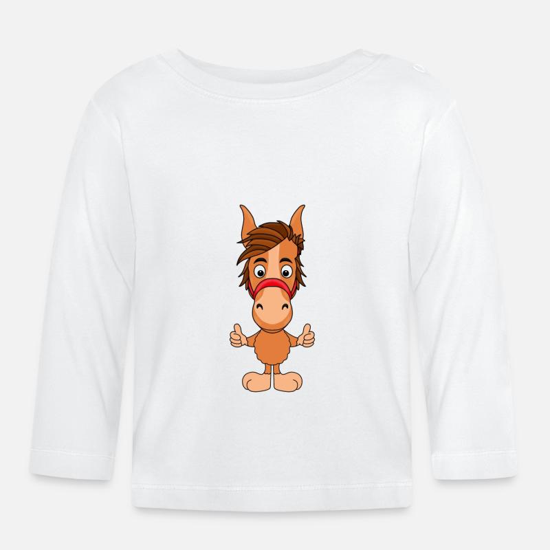 PFERD - PONY - Baby Bio-Langarmshirt - Weiß