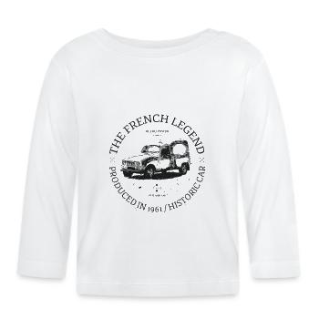 4L van - Baby Bio-Langarmshirt - Weiß - Vorne