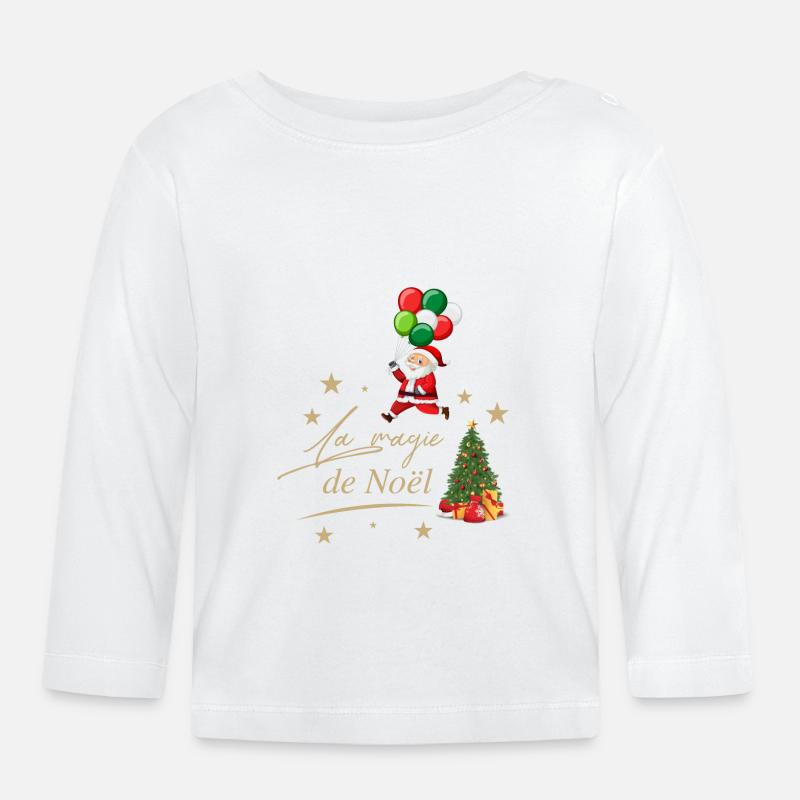 NOEL - Baby Bio-Langarmshirt - Weiß
