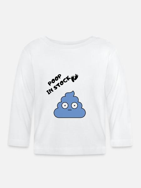 caca - T-shirt manches longues bio Bébé - blanc