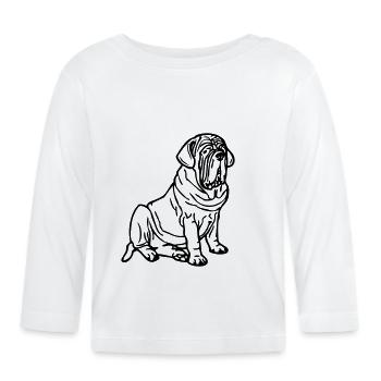 mastinomastiff12 - T-shirt manches longues bio Bébé - blanc - Devant
