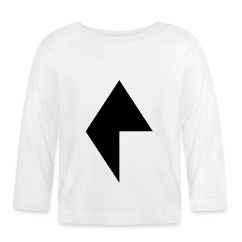 Raute 4 - Organic Baby Long Sleeve T-Shirt - white - Front