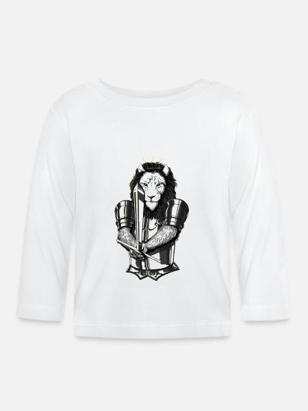 Löwe Duell - Baby Bio-Langarmshirt - Weiß