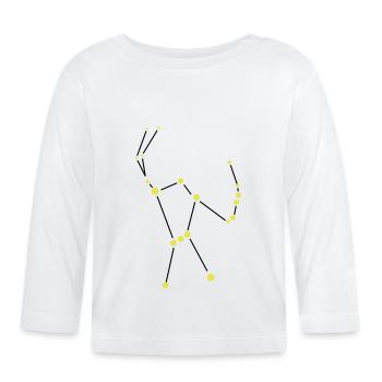 Star constellation - Orion - Organic Baby Long Sleeve T-Shirt - white - Front