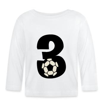 I'm already 3! - Organic Baby Long Sleeve T-Shirt - white - Front