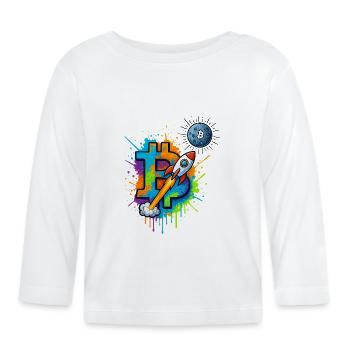 BTC MOON - T-shirt manches longues bio Bébé - blanc - Devant