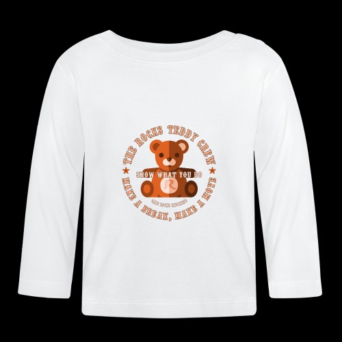 Rocks Teddy Crew - Brown - Bio-shirt met lange mouwen voor baby’s