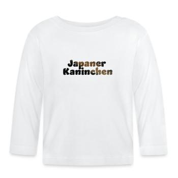 Japaner Kaninchen - Baby Bio-Langarmshirt - Weiß - Vorne