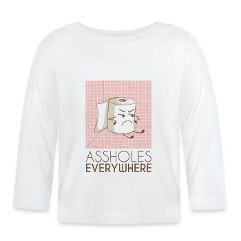 T-shirt L’essentiel de l’existence - T-shirt manches longues bio Bébé - blanc - Devant