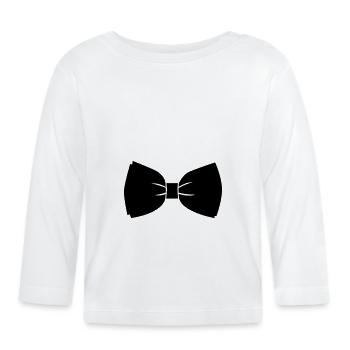 La chemise de mouche symbole - T-shirt manches longues bio Bébé - blanc - Devant