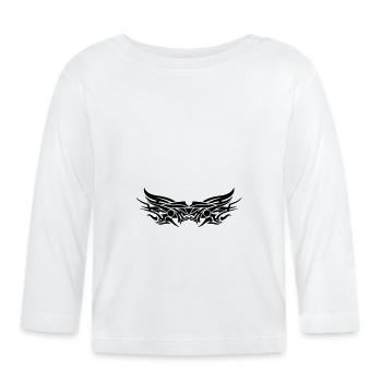 Symbole tribal - T-shirt manches longues bio Bébé - blanc - Devant
