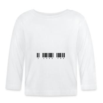 code - Organic Baby Long Sleeve T-Shirt - white - Front