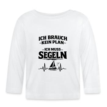 Sailing - Organic Baby Long Sleeve T-Shirt - white - Front