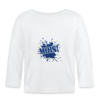 Moin - Baby Bio-Langarmshirt - Weiß - Vorne