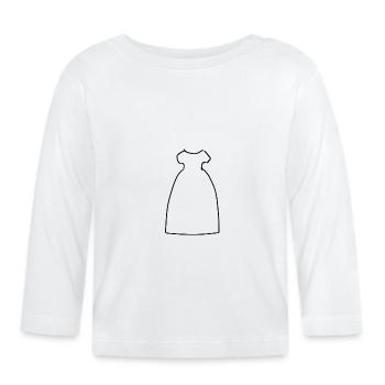 Kleid Symbol Klamotten - Baby Bio-Langarmshirt - Weiß - Vorne