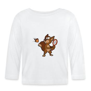 Tennis - Baby Bio-Langarmshirt - Weiß - Vorne