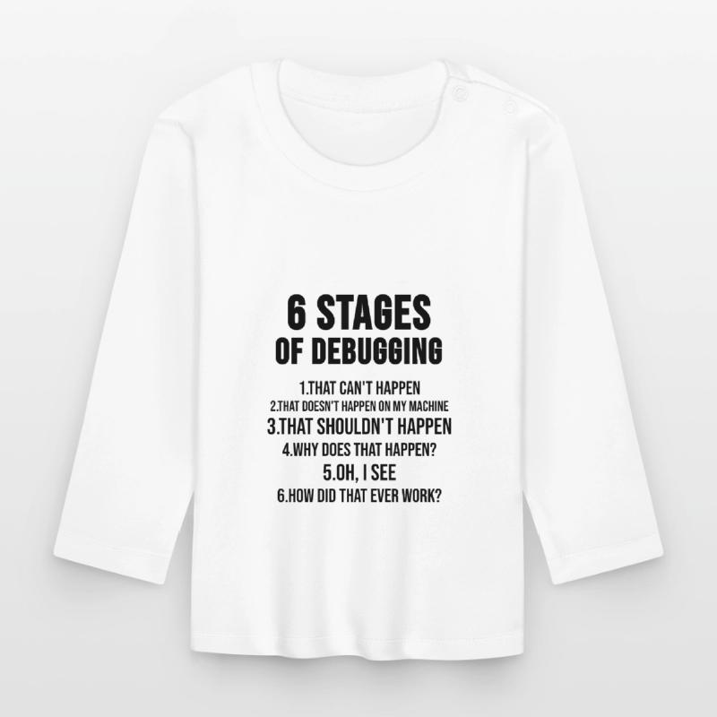 Programmierer Coder Html Code Software Geschenk Baby Bio-Langarmshirt