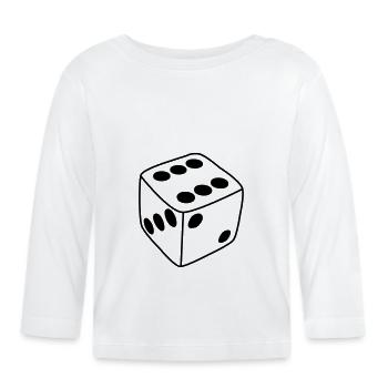 cube - Organic Baby Long Sleeve T-Shirt - white - Front