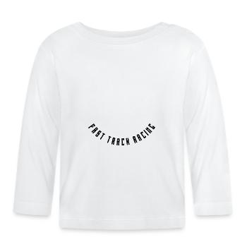 Course rapide - T-shirt manches longues bio Bébé - blanc - Devant