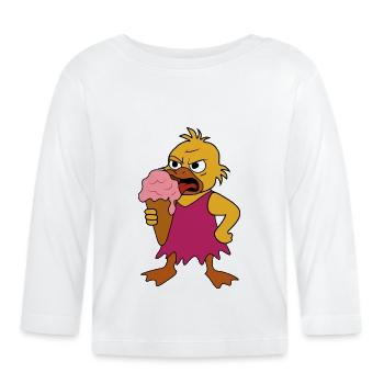 Evil - Organic Baby Long Sleeve T-Shirt - white - Front