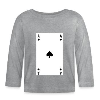 Ace Leaf - Image - T-shirt manches longues bio Bébé - gris chiné - Devant