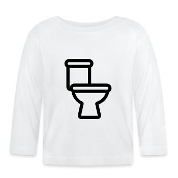 toilette - T-shirt manches longues bio Bébé - blanc - Devant