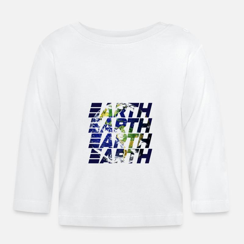 Erd-Design - Baby Bio-Langarmshirt - Weiß