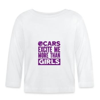 Car Vintage Racing Car Lovers Car Veterans - Organic Baby Long Sleeve T-Shirt - white - Front