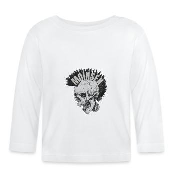 Oldenburg Oldenburger Norden Norddeutschland Moin - Baby Bio-Langarmshirt - Weiß - Vorne