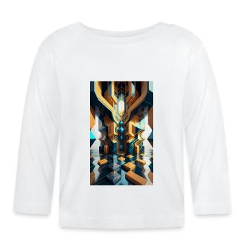 Kristall-Königreich - Baby Bio-Langarmshirt - Weiß - Vorne