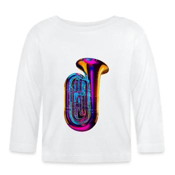 Tuba - Organic Baby Long Sleeve T-Shirt - white - Front
