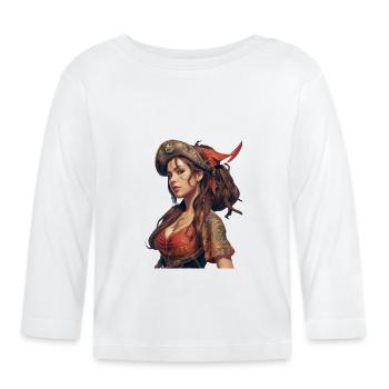 Anime - T-shirt manches longues bio Bébé - blanc - Devant