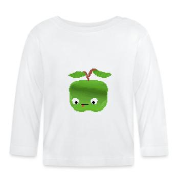 Drôle de pomme - T-shirt manches longues bio Bébé - blanc - Devant