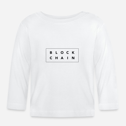 Blockchain breve - Langærmet babyshirt af  økologisk bomuld