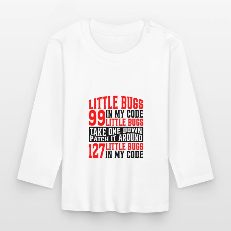 99 petits bugs dans mon code 7 T-shirt manches longues bio Bébé