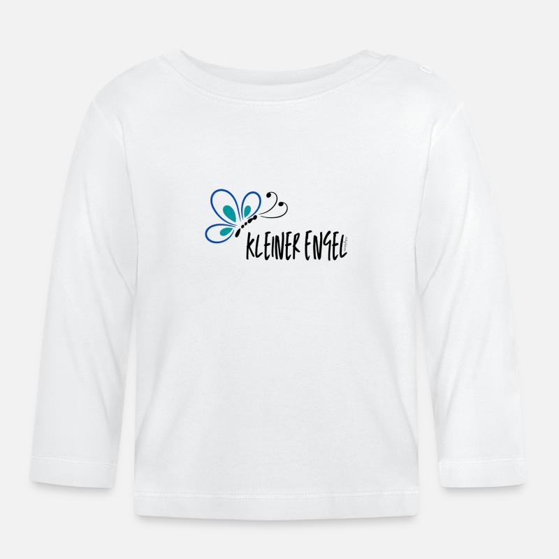 Kleiner Engel - Baby Bio-Langarmshirt - Weiß