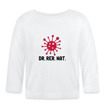 Virus Dr. Dürer. nat. Doctorat en biologie, virologue - T-shirt manches longues bio Bébé - blanc - Devant