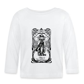 Wheel of Fortune tarot card - Organic Baby Long Sleeve T-Shirt - white - Front