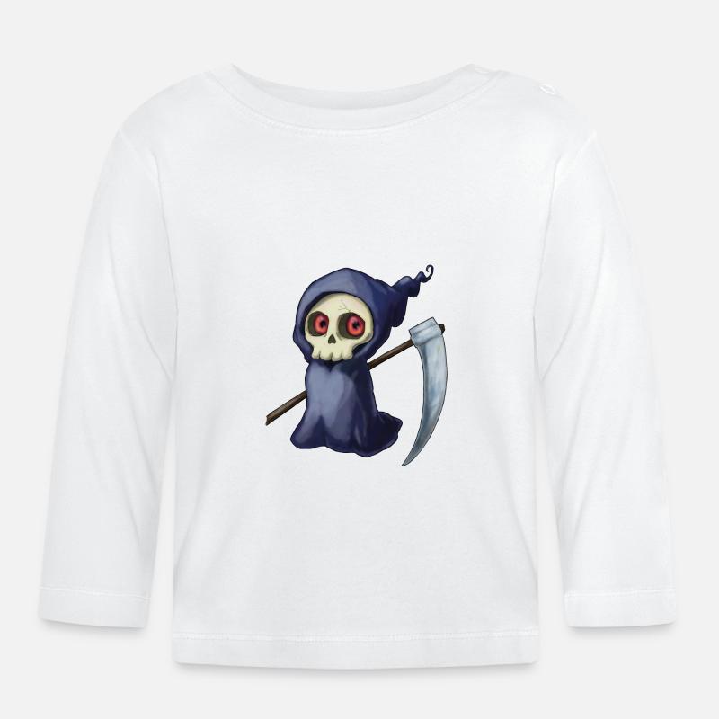 Petite mort - T-shirt manches longues bio Bébé - blanc