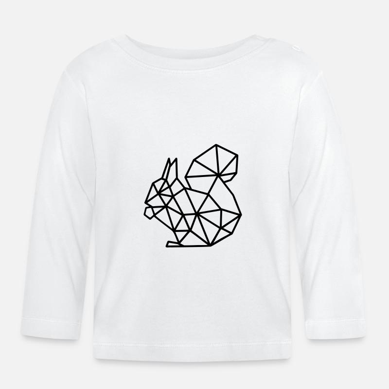 EICHHÖRNCHEN - Baby Bio-Langarmshirt - Weiß