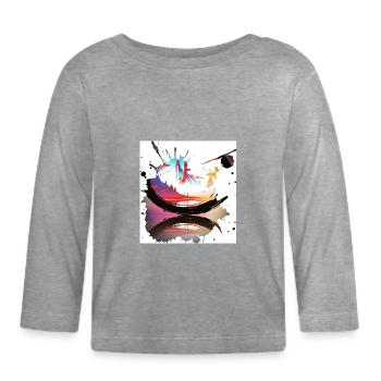 Splash - Organic Baby Long Sleeve T-Shirt - heather grey - Front