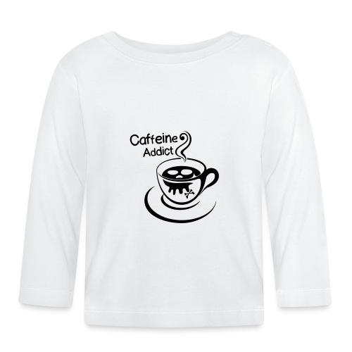 Caffeine Addict - Bio-shirt met lange mouwen voor baby’s