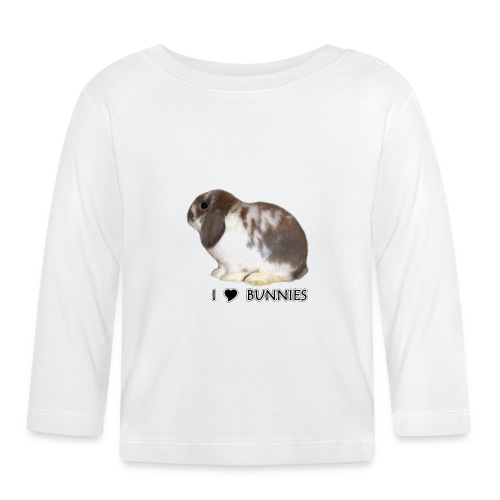 I Love Bunnies Luppis - Vauvan luomuruopitkähihainen paita