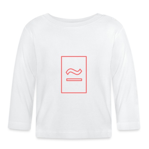 The Commercial Logo (Salmon Outline) - Organic Baby Long Sleeve T-Shirt