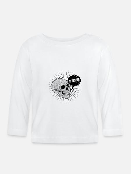 Die schrecklichen Freunde - Baby Bio-Langarmshirt - Weiß