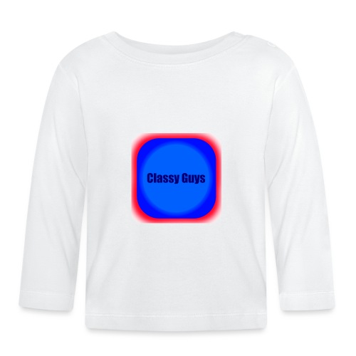 Blue and red logo - Organic Baby Long Sleeve T-Shirt