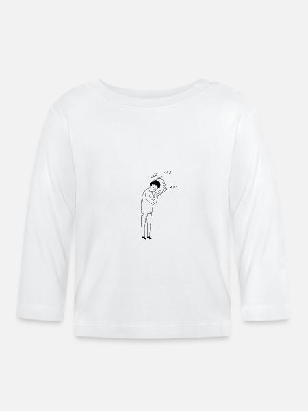 hoch - Baby Bio-Langarmshirt - Weiß