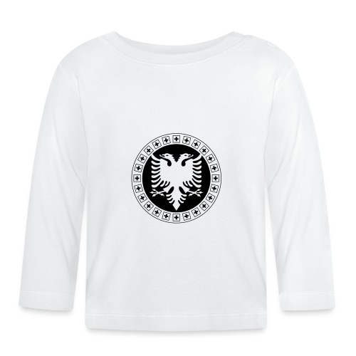 Albanien Schweiz Shirt - Baby Bio-Langarmshirt